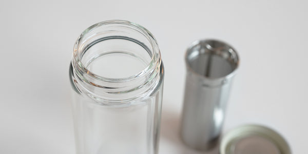 Double Walled Glass Thermos 9.5 oz