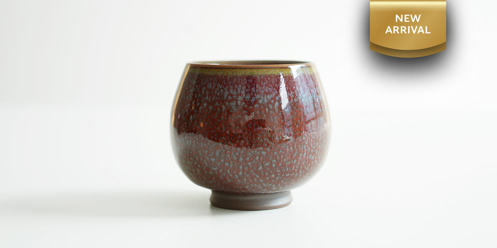 Scarlet Tianmu Tea Cup: Round
