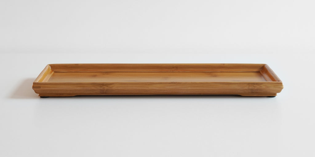 Long Bamboo Service Tray