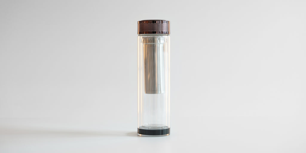 Double Walled Glass Thermos – Red Blossom Tea Company