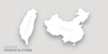 Maps of Taiwan and China.