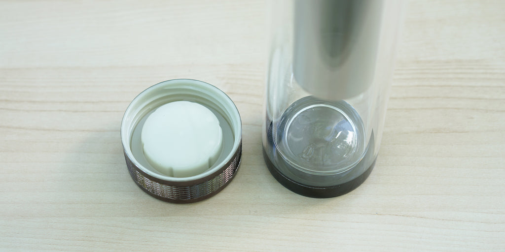 Double Walled Glass Thermos Red Blossom Tea Company